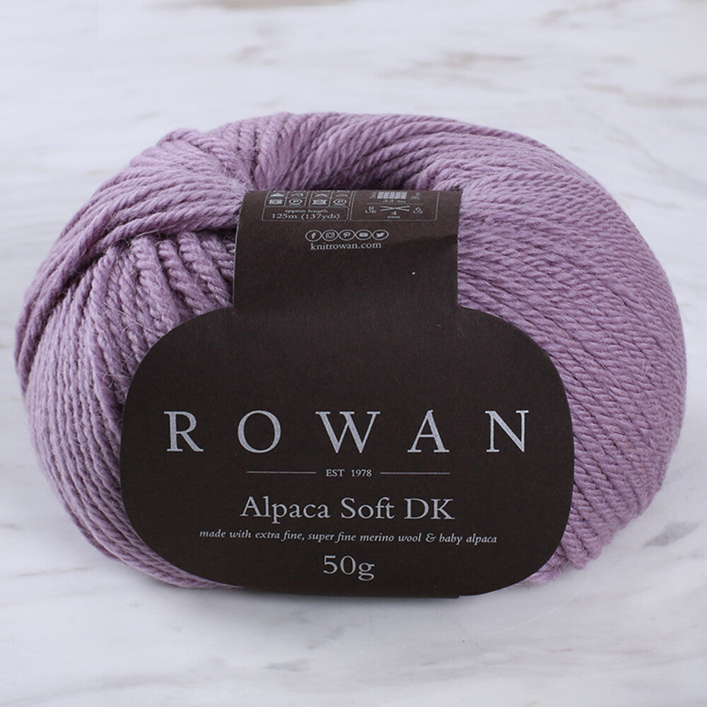 Rowan Alpaca Soft DK 50gr Mor El Örgü İpi - 00209
